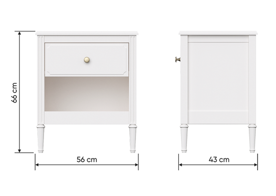 Тумба прикроватная Elit (белый)