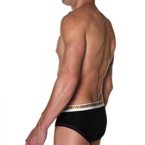 Мужские трусы слипы черные Andrew Christian Slim Focus Brief Black 5074