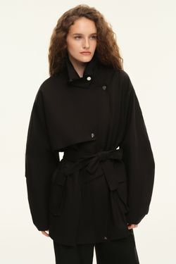 Укороченный тренч (((The Love Letter))), черный