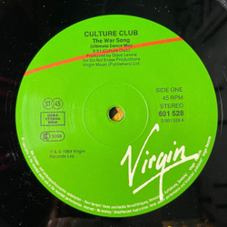 Винтажная виниловая пластинка LP Culture Club The War Song (Ultimate Dance Mix) (Germany 1984) Maxi Single 45 RPM