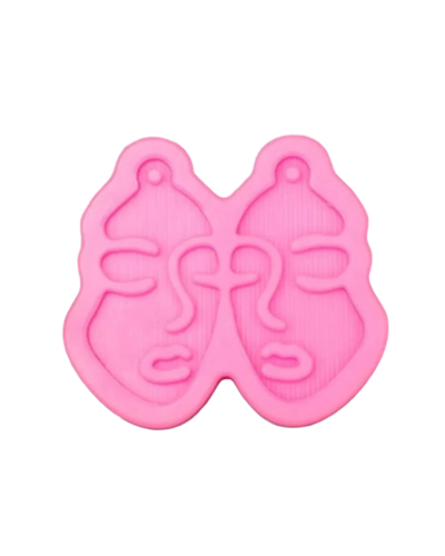 Молд силикон "Лица" 2 предмета