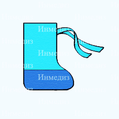 Бахилы хирургические нестерильные высокие 45 см ламинированные на завязках Инмедиз