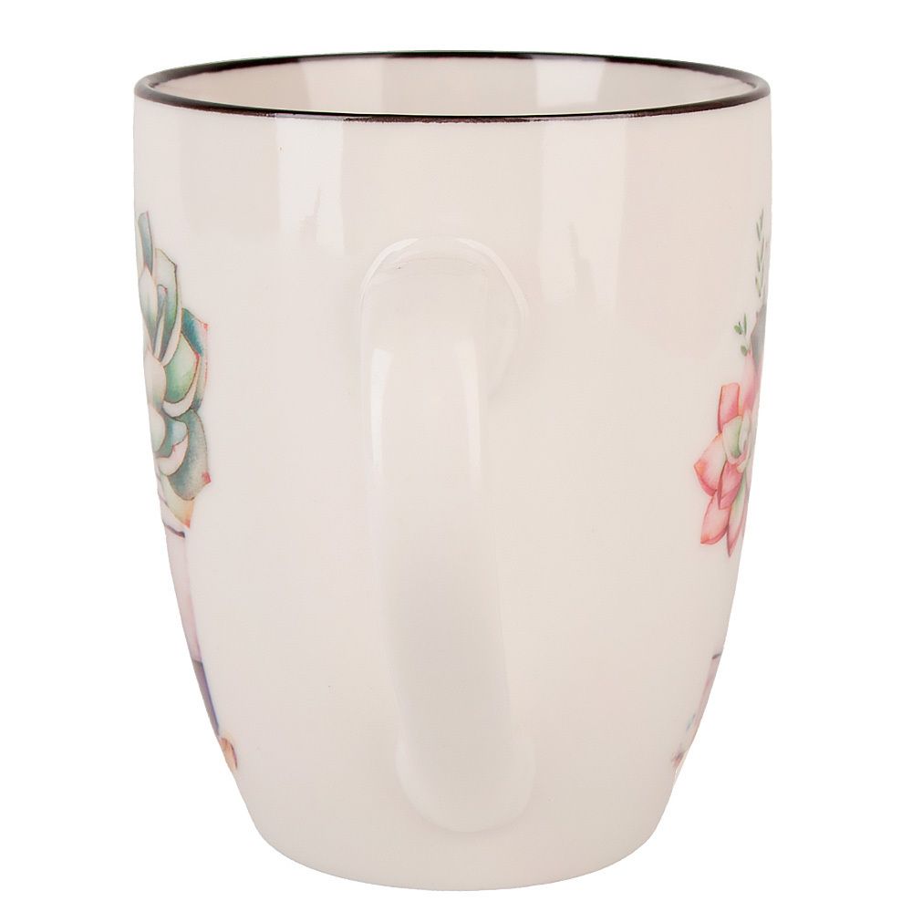 Кружка "Floristry" v=360мл (фарфор) (min12) (транспортная упаковка)