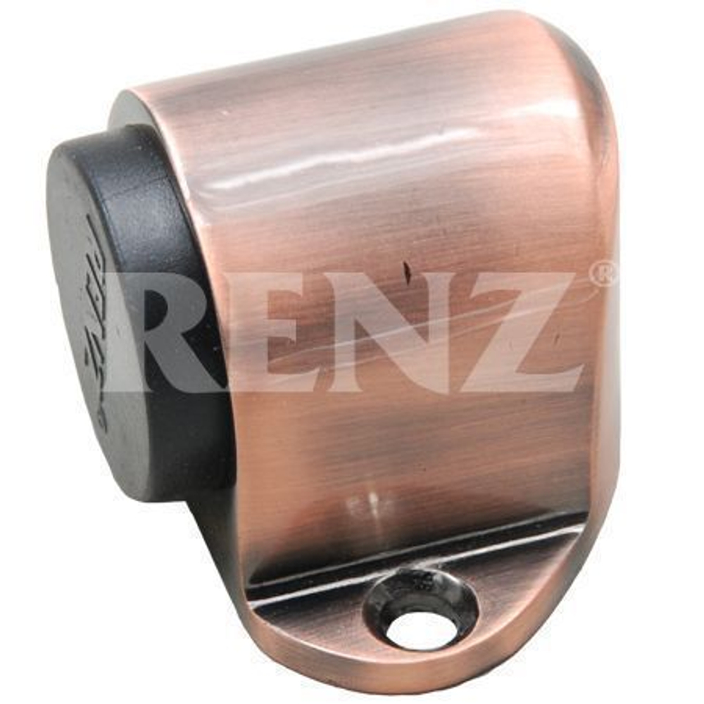 [ТОВАРА НЕТ В НАЛИЧИИ] Ограничитель дверной напольный Ренц DS 31, цвет медь античная (гарантия - 12 месяцев)