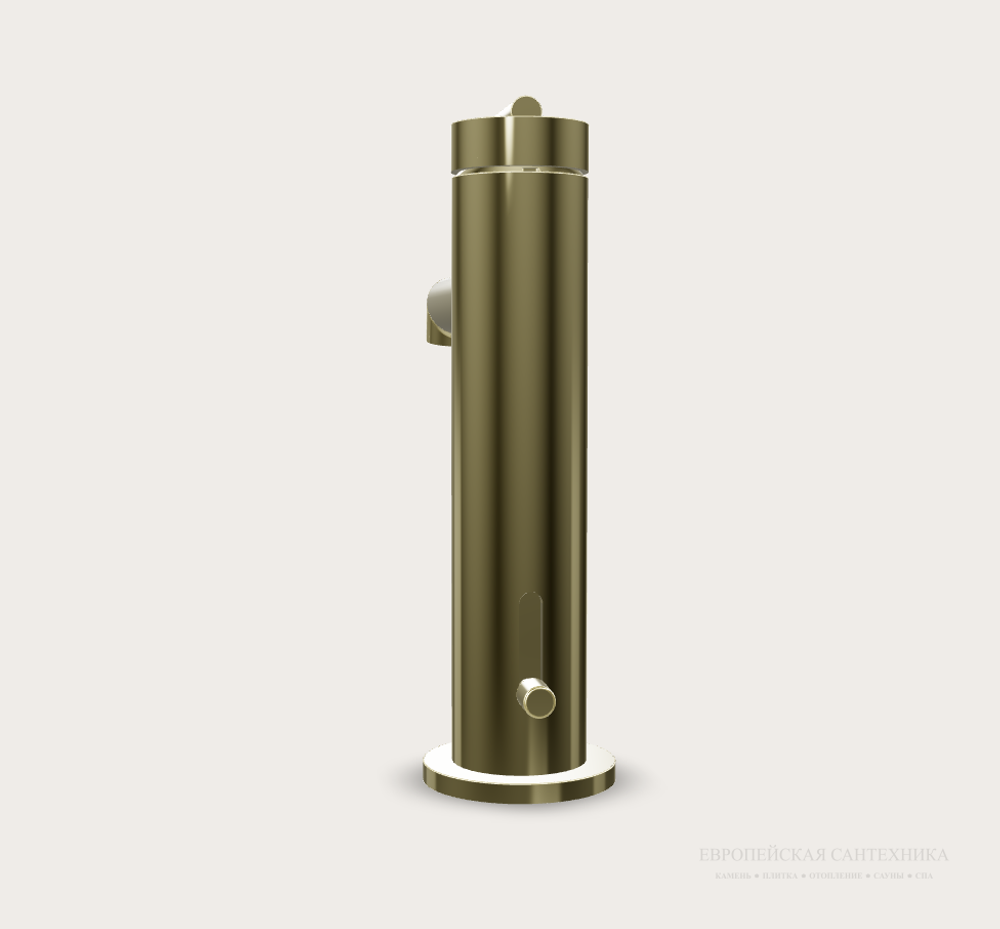 Смеситель для раковины Gessi Ingranaggio, однорычажный, с донным клапаном, цвет Brass PVD