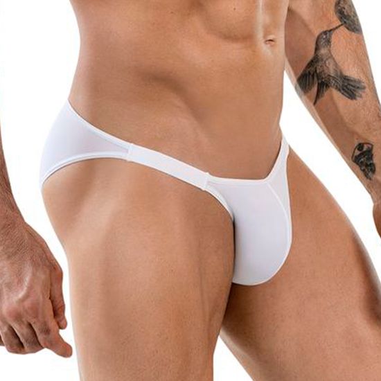 Мужские трусы слипы белые Clever Moda OOMPH BRIEF 186501