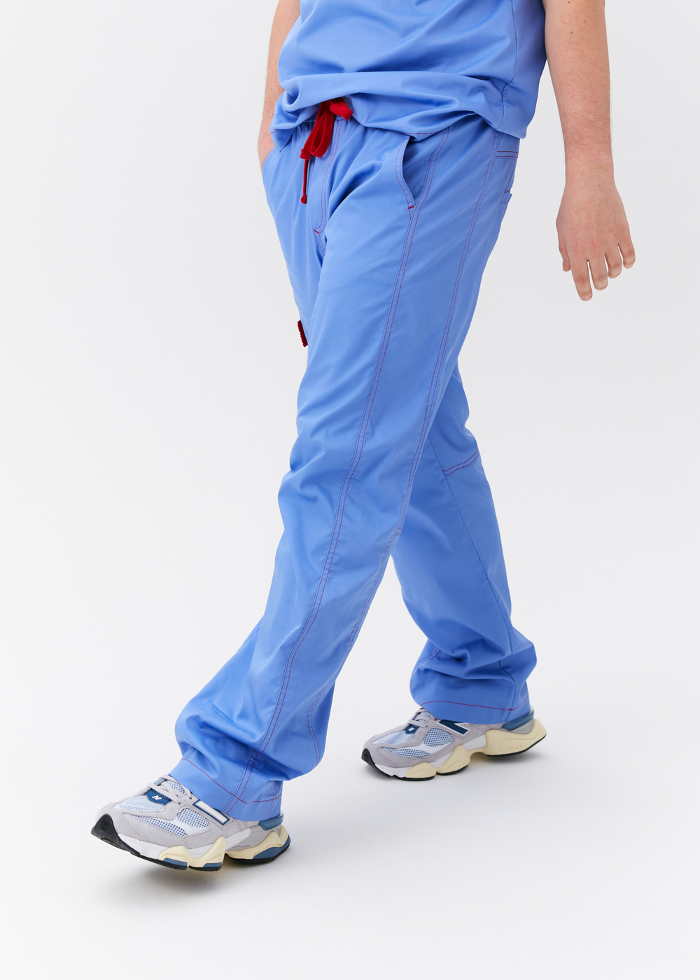 Брюки медицинские мужские Гекай, эйр блю хлопок