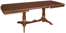 Стол обеденный Нарцисс (бук/тон Орех с золотой патиной) 100х160(200/240)