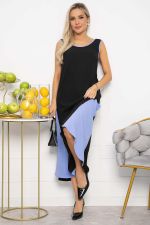 Сарафан Новый сезон (черно-голубой) П13629-10М LT Collection