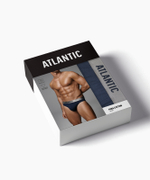 Мужские трусы слипы спорт Atlantic, 1 шт. в уп., пима хлопок, сине - зеленые, MP-1589