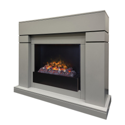 Электрокамин RealFlame Lindelse 26 GR серый, графит c очагом 3D Cassette 630