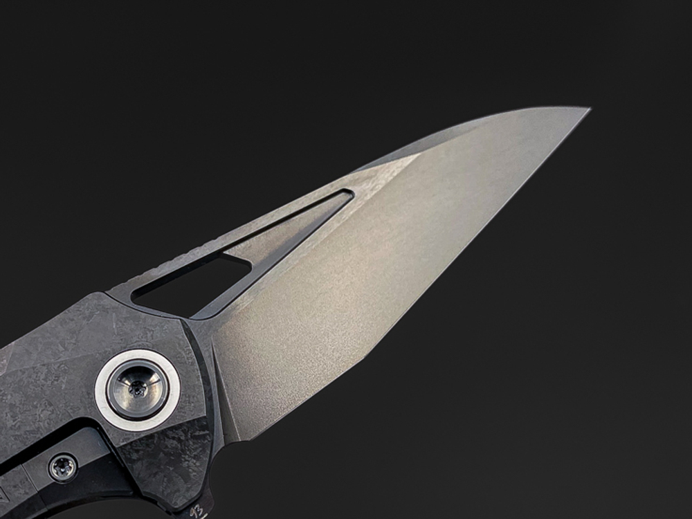 Складной нож Magpie M390 CrystalTi black DLC