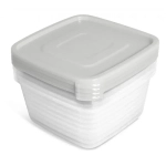 Контейнер для продуктов (СВЧ) Унико квадратный 0,9л набор 4шт. С214 (комплект 16 шт)