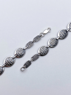 Браслет из серебра/Белый