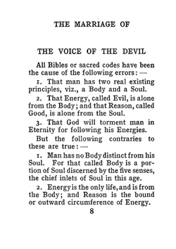 The marriage of heaven and hell | William Blake