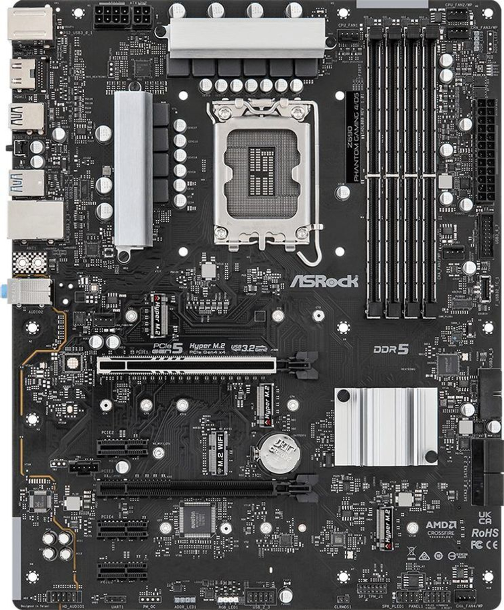 Материнская плата Asrock Z690 PHANTOM GAMING 4/D5, RTL