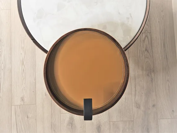 Комплект из 2 журнальных столиков JY-481, Ø80 и Ø45 см