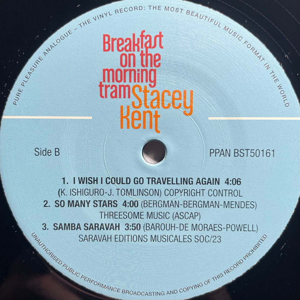 Stacey Kent ‎– Breakfast On The Morning Tram 2LP (Англия 2012г.)