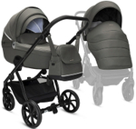 Детская коляска Noordi Fjordi V2 4 в 1 с автокреслом Terra Black и базой 1462150 Alpine Moss
