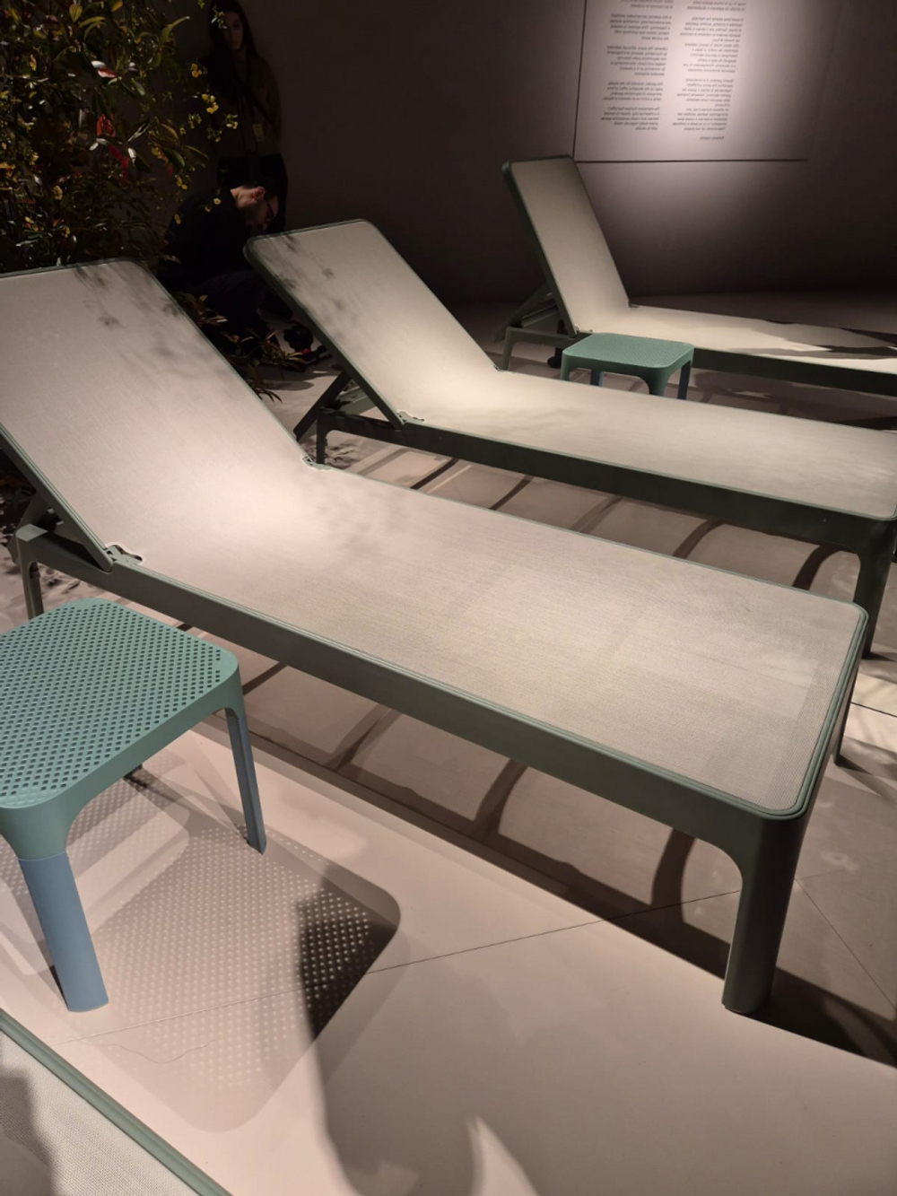 Столик пластиковый журнальный, Nardi Net Table 40, мятный