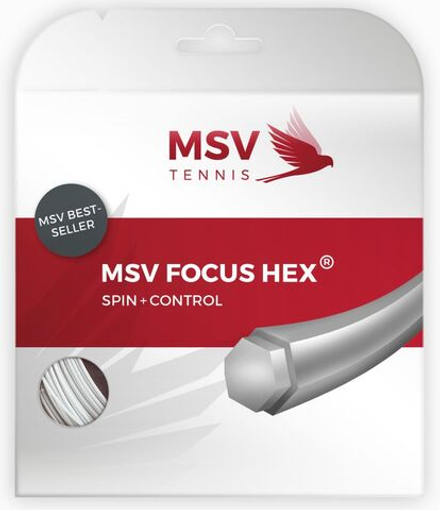 Теннисные струны MSV Focus Hex (12 m) - white