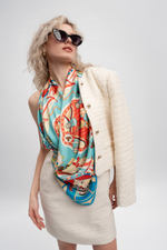 Платок «Русская неваляшка. Праздник»