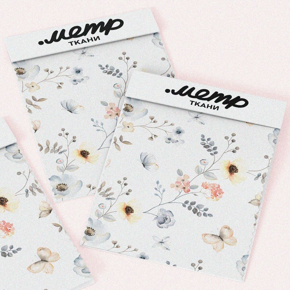 Ткань барби лёгкие цветочки веточки