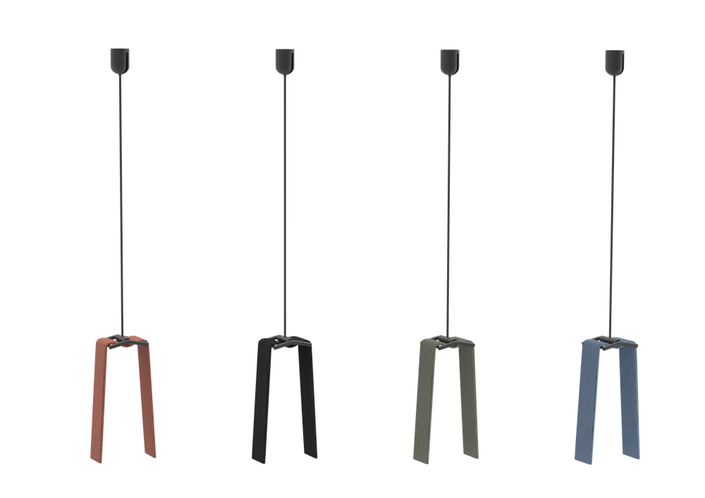 Подвесной комплект для токопроводящего ремня Sling System,  H1200 мм,  черный