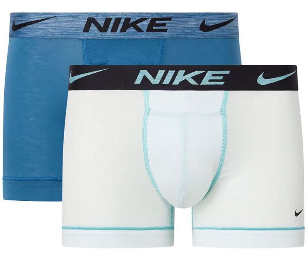 Мужские спортивные боксеры Nike Dri-Fit ReLuxe Trunk 2P - washed teal heather/marina