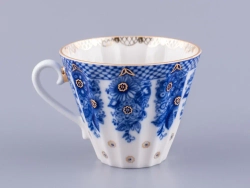 Чашка с блюдцем чайная 235 мл форма Лучистая рисунок Корзиночка арт. 81.10303.00.1