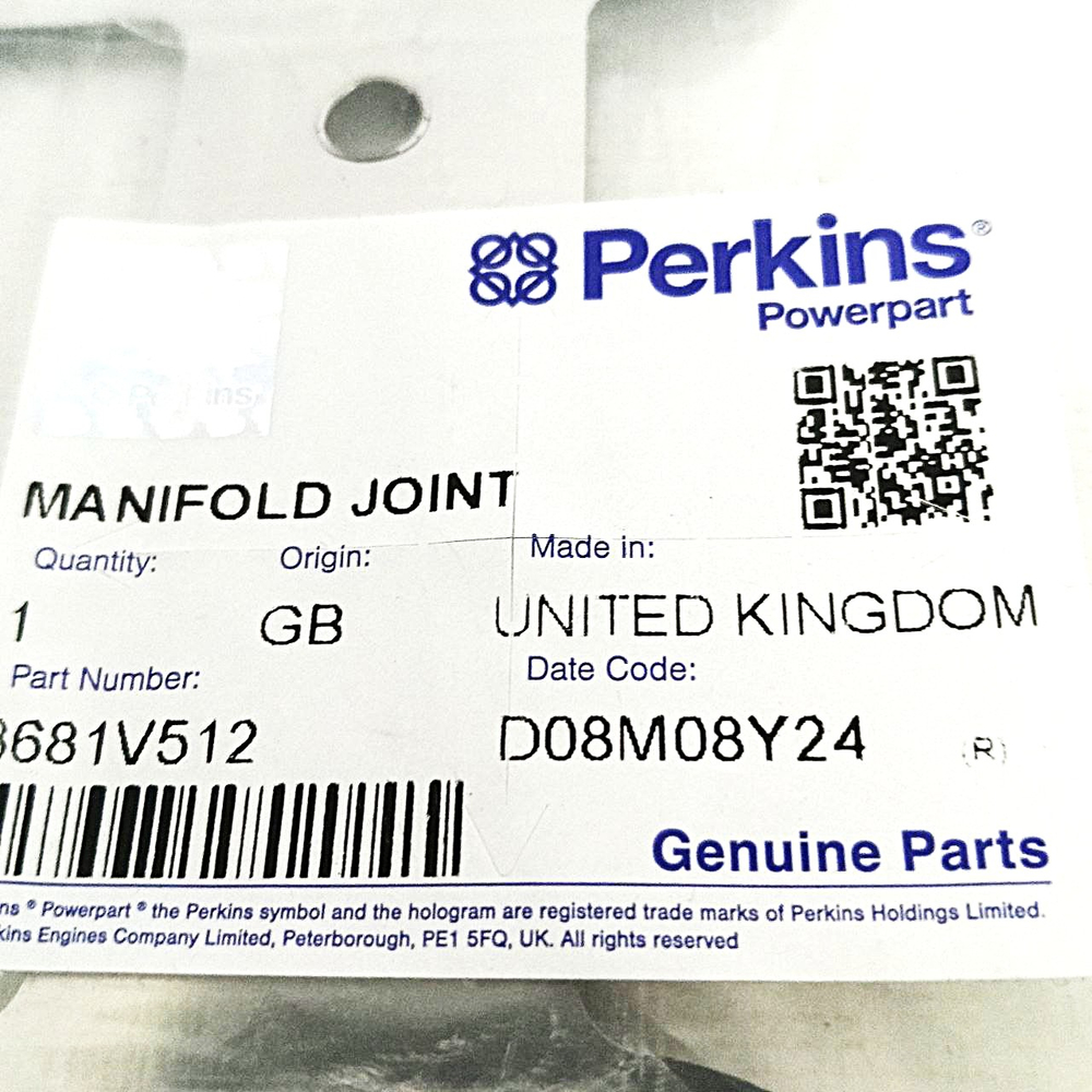 Прокладка выпускного коллектора | 2258536, 3681V512,  02/203017 | Perkins