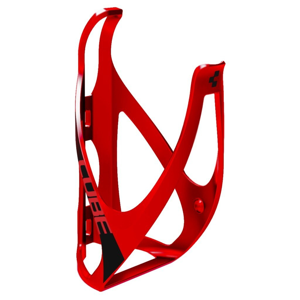 Флягодержатель CUBE Bottle Cage HPP  matt redґnґblack cube13015