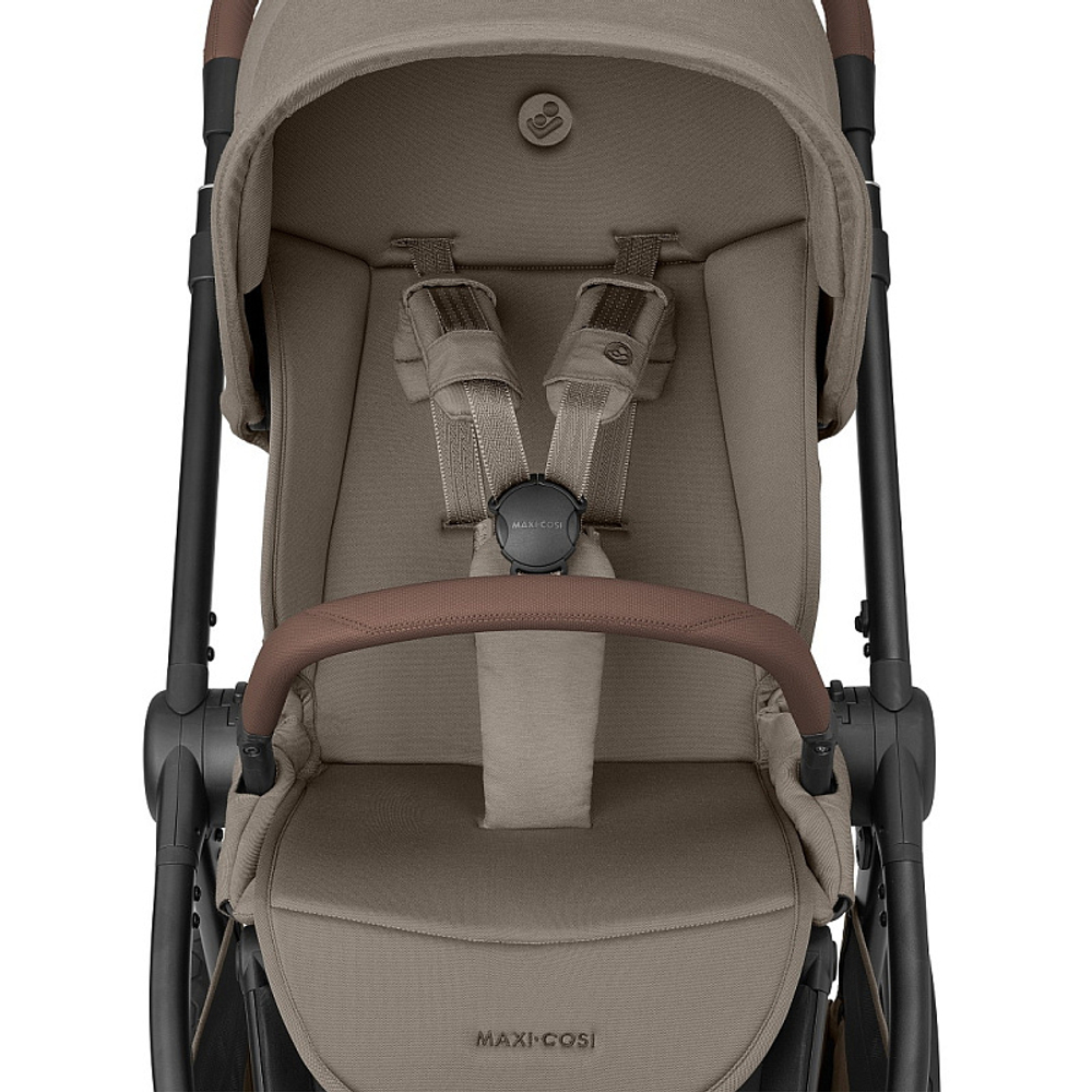 Коляска детская Maxi-Cosi Oxford Plus 3 в 1 с автокреслом Pebble 360 Pro Twillic Green 1978470110 Twillic Truffle/Трюфель