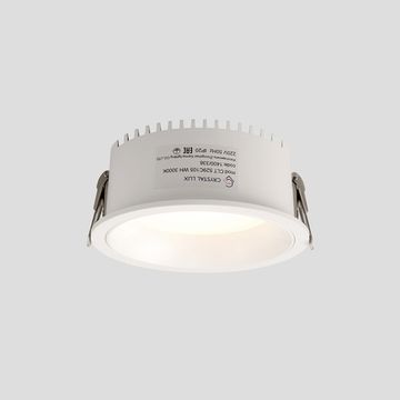 Встраиваемый светильник IP44 LED 9W 3000К CLT 529C105 WH 3000K белый Crystal Lux