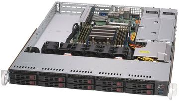 Сервер Supermicro A+ Server 1114S-WTRT без процессора/без ОЗУ/без накопителей/количество отсеков 2.5" hot swap: 10/1 x 500 Вт/LAN 10 Гбит/c