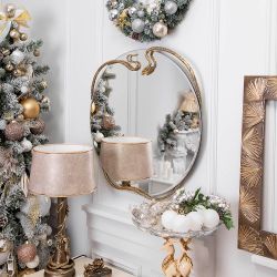 Зеркало настенное Змея Серпентис Амбер