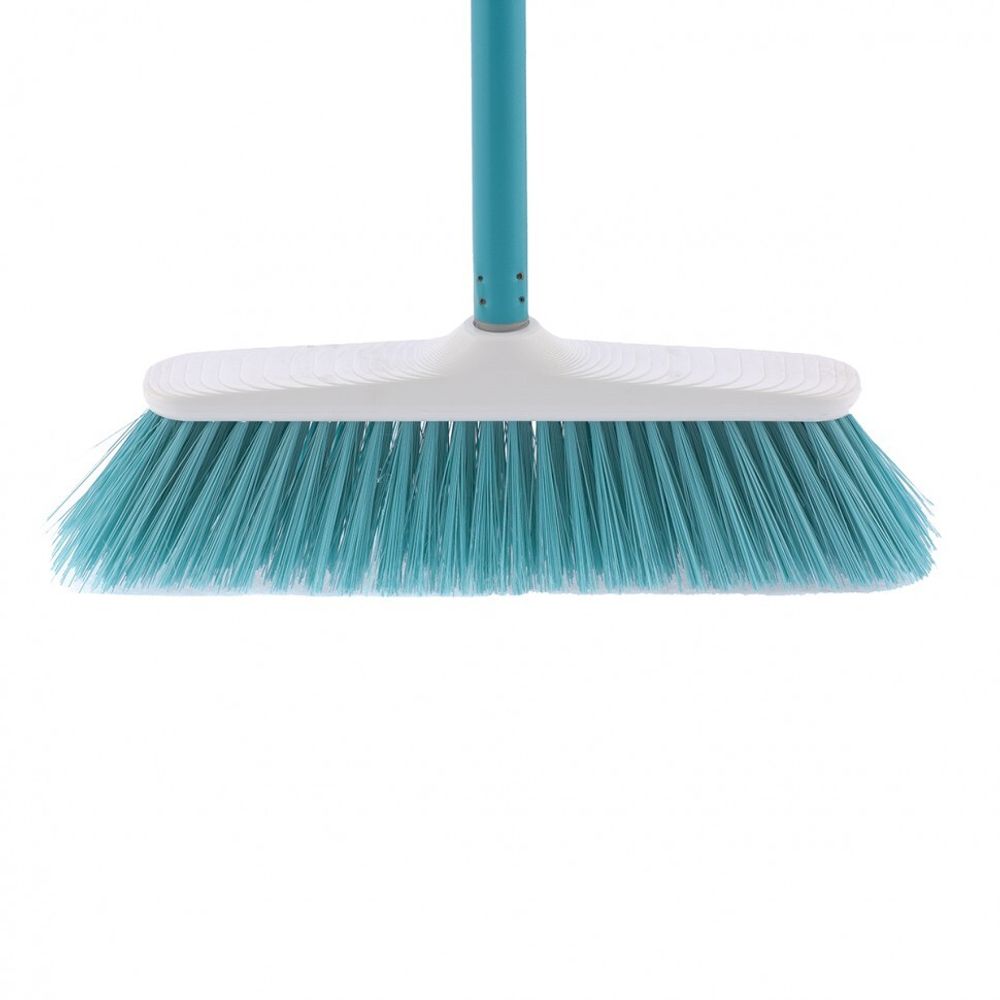 Щетка пластмассовая для подметания пола, 270 мм, "Classic" бирюзовая щетина, c черенком, 120 см, D 22 мм Elfe