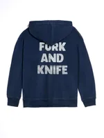 Худи Hardlunch F&K на молнии темно-синий