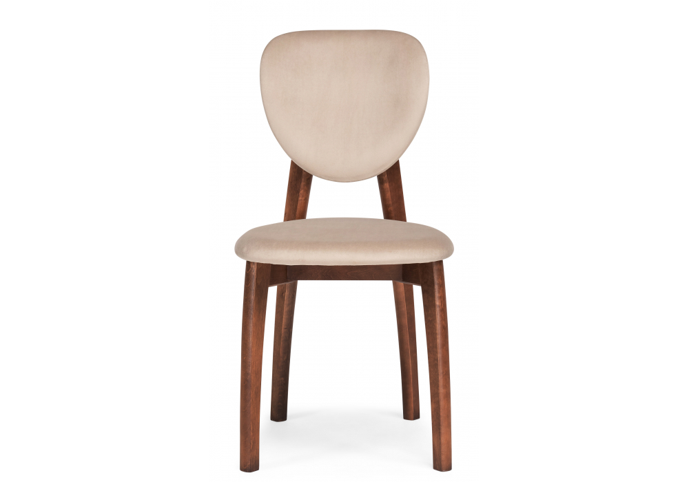 Стул деревянный Woodville Вакимо ткань tenerife beige, миланский орех