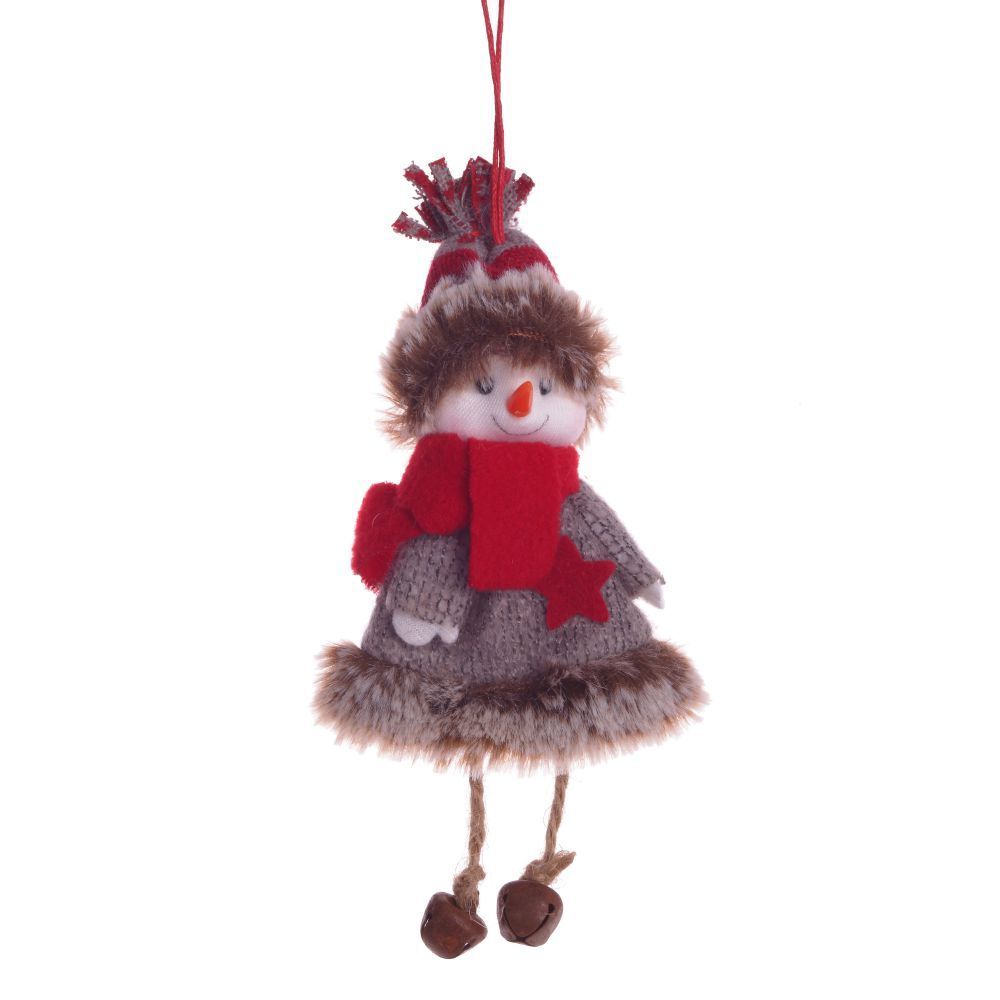 GAEM Изделие декоративное "Снеговик в шубке", L8 W5 H19 см, 4в.