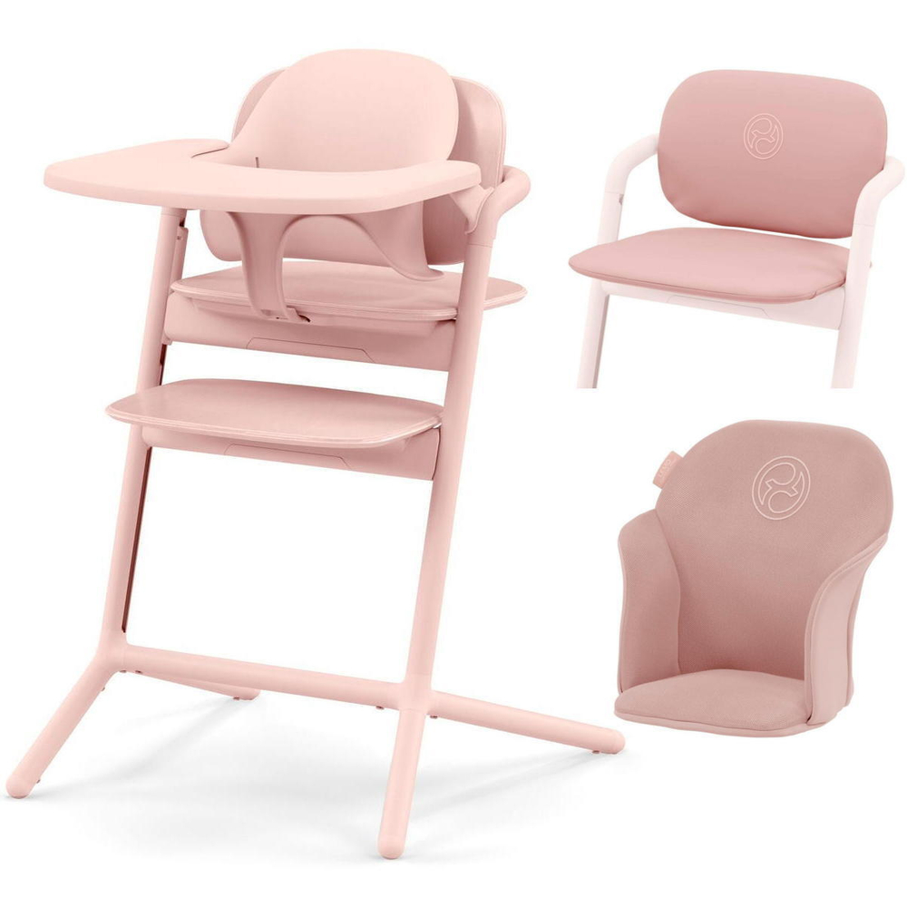 Стульчик для кормления Cybex Lemo 4 в 1 с мягкими чехлами Comfort Inlay Pearl Pink/Pearl Pink