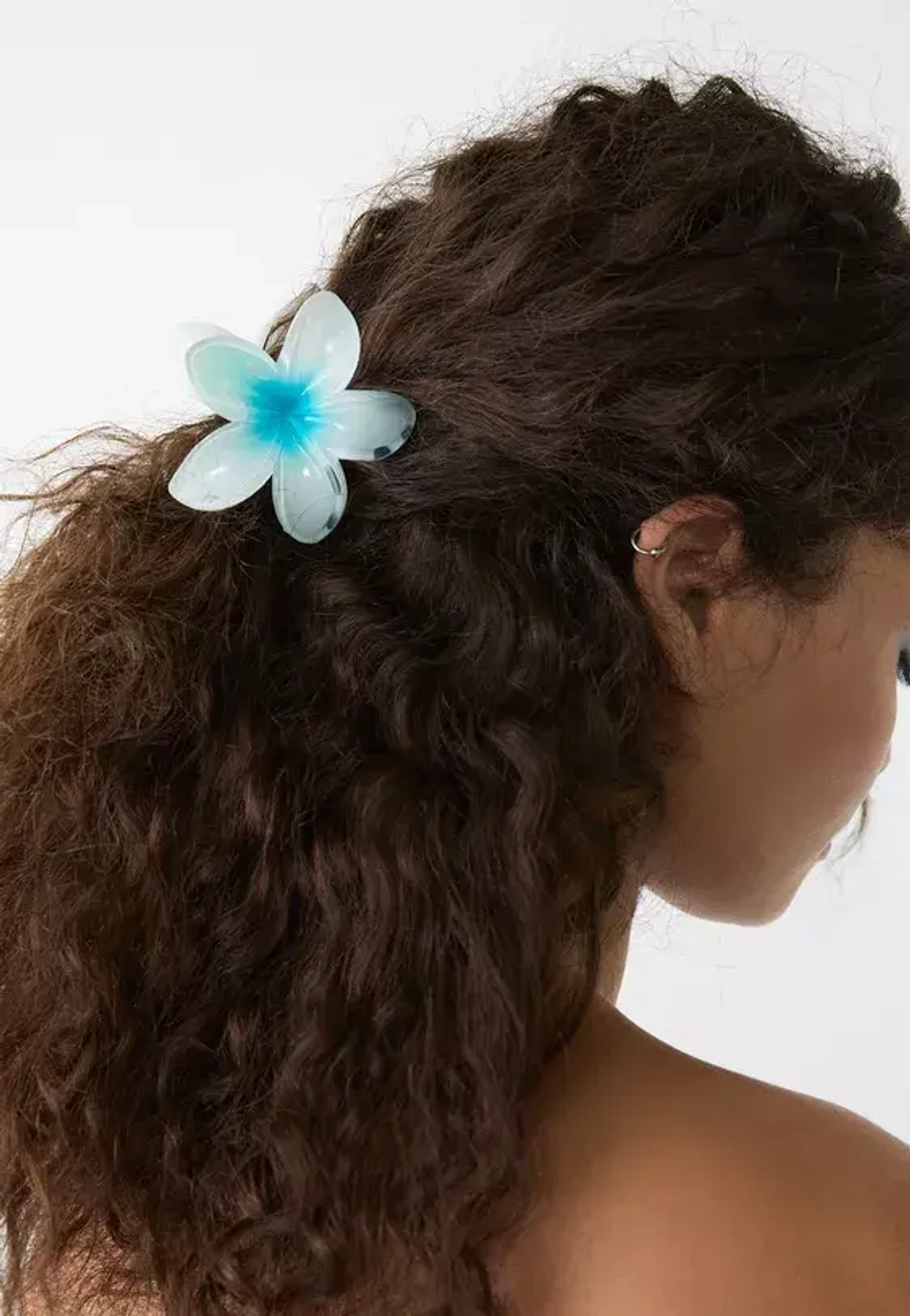 STRADIVARIUS Набор из 3 мини-заколок для волос в виде цветов, темно-синий