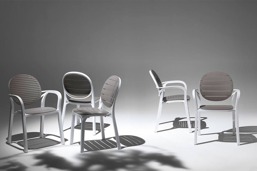 Стул Palma, белый-тортора