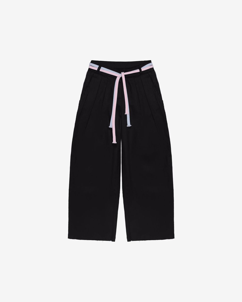 Брюки Kraizy Stripes Cut-off черные