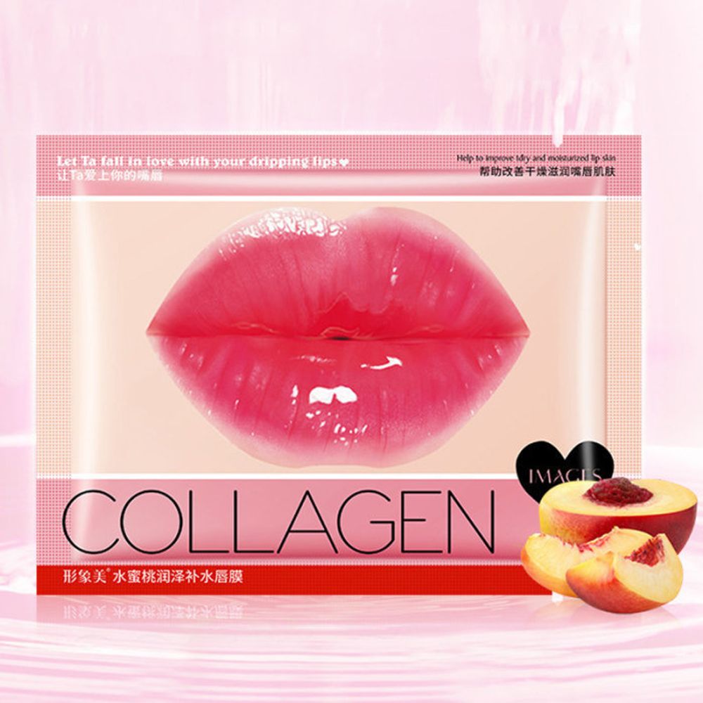 Патч-маска для губ Images Collagen Peach Коллаген и персик 8 г