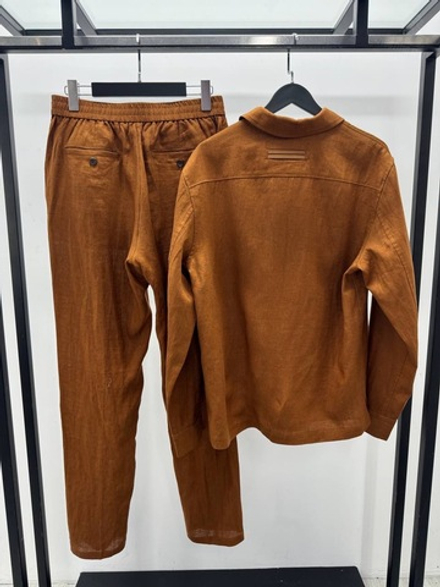 Льняной костюм Ermenegildo Zegna
