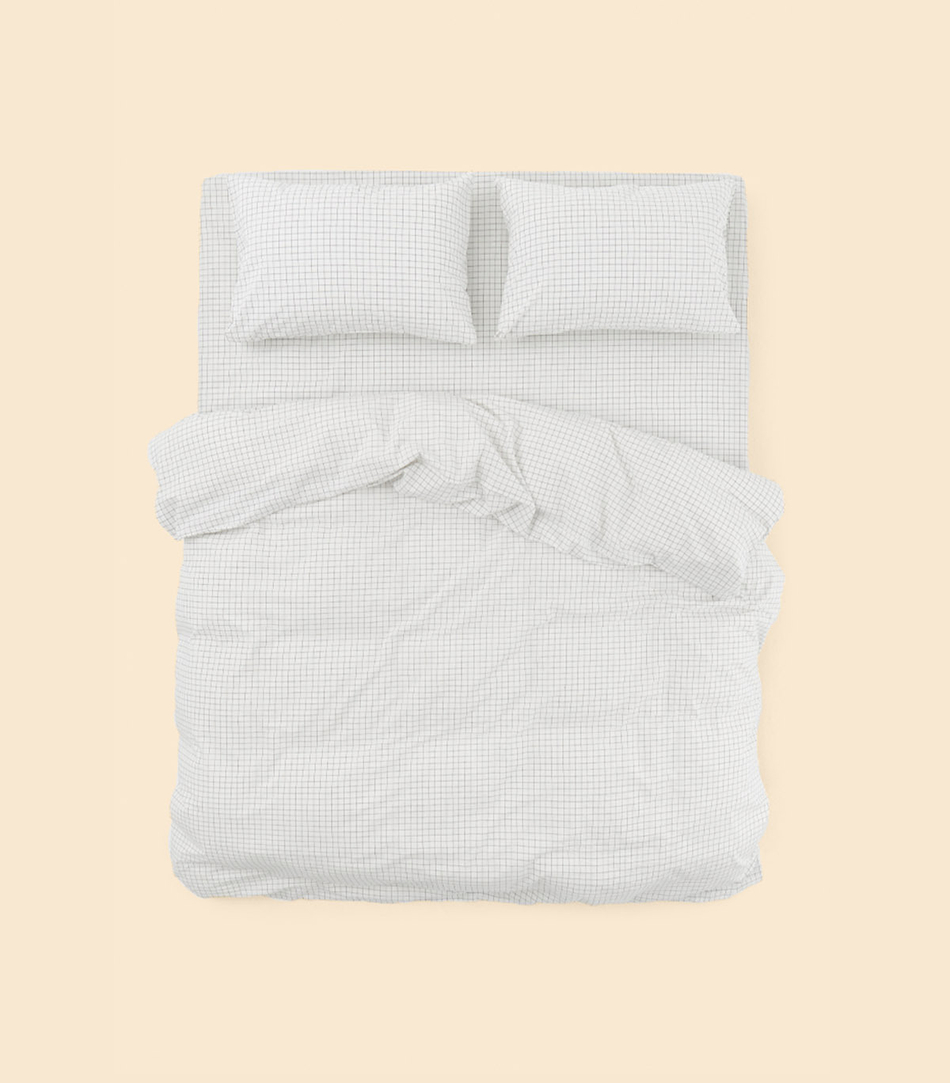 Простыня - Melange White - 90x200x30 (на резинке)