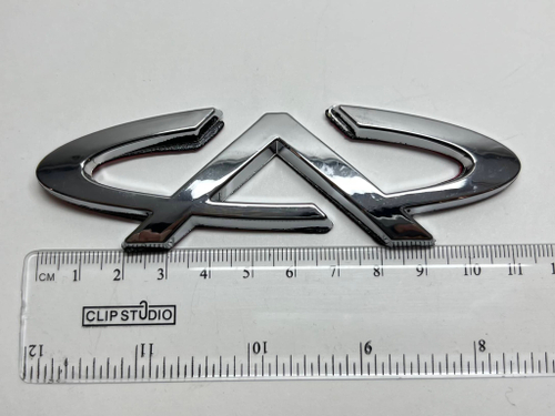 HH-204 / Логотип (шильдик, надпись, эмблема) "Chery" 11.5см для крышки багажника / решетки радиатора / капота (1 шт.)