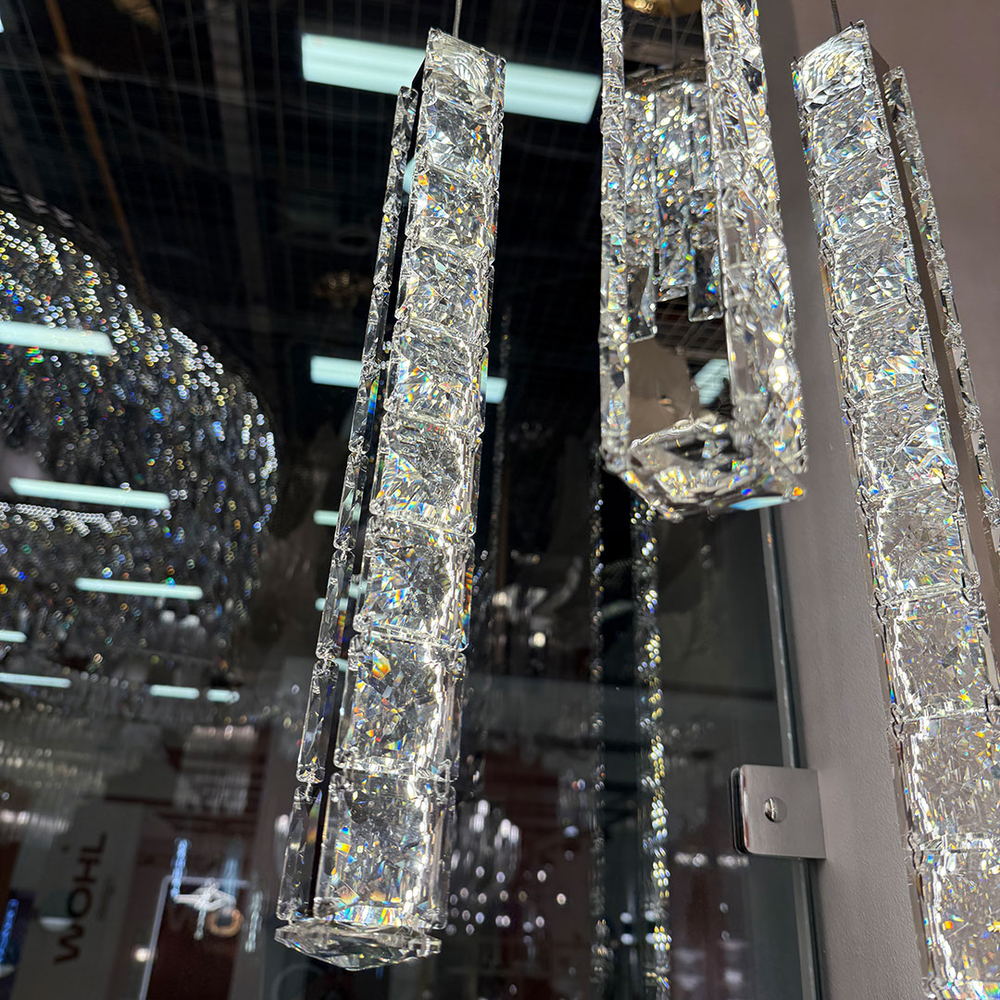 Подвесной светильник Cloyd ELATA P1 / выс. 38 см - хром (арт.11559)