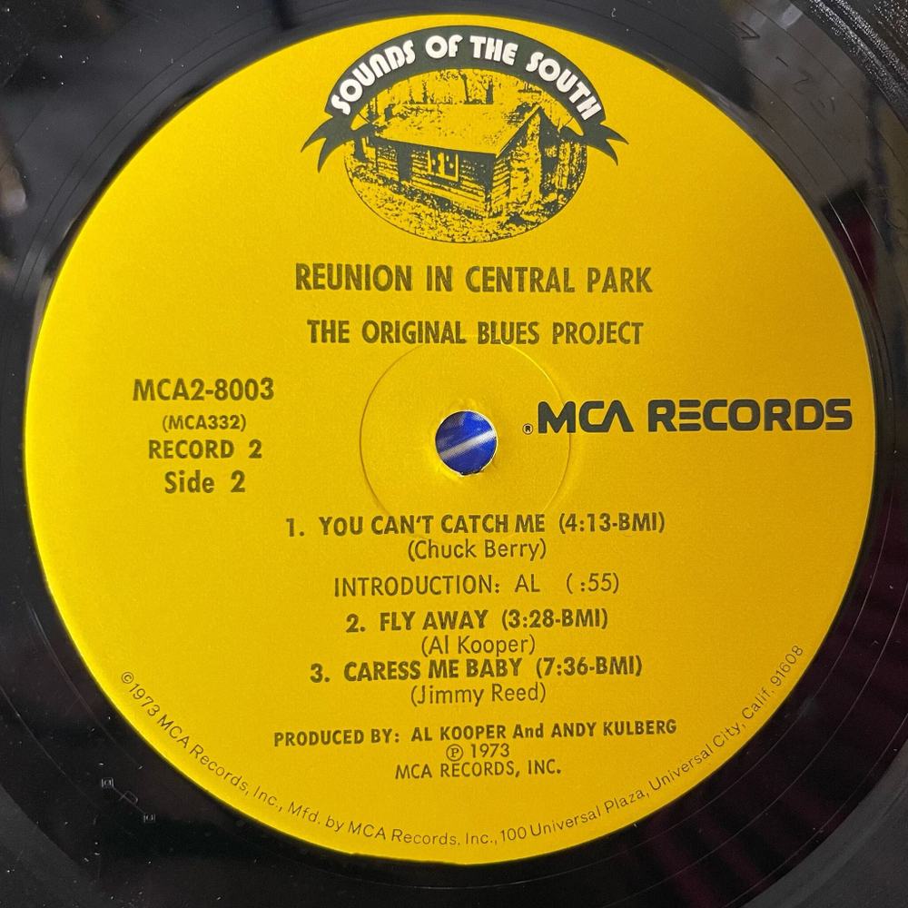 Винтажная виниловая пластинка LP The Original Blues Project Reunion In Central Park (USA 1973)